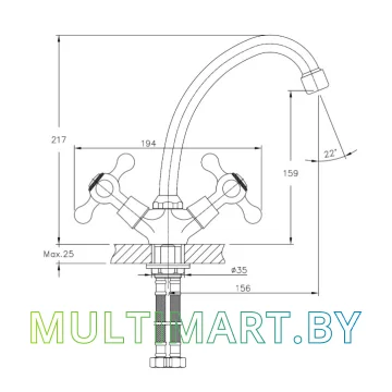 Смеситель Haiba HB4927 картинка 2